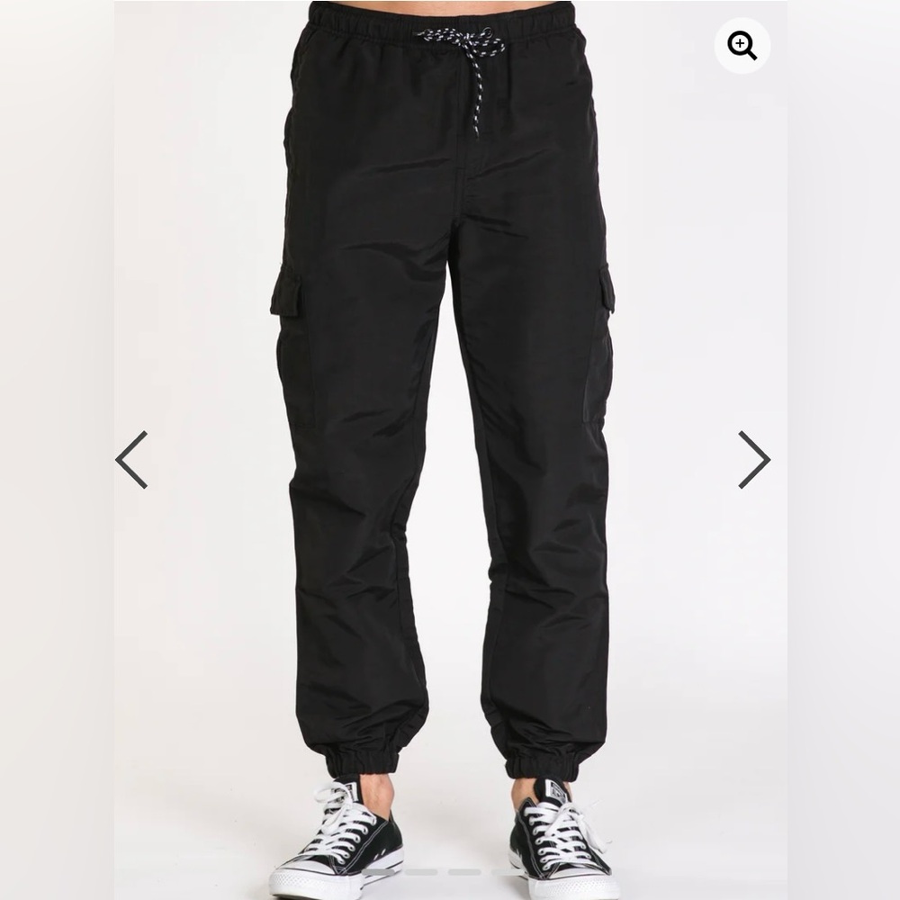 Lira Rothsay Nylon Black Cargo Joggers XL